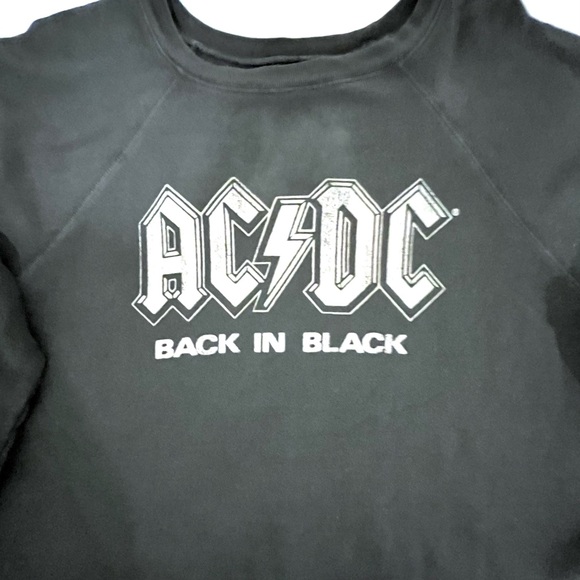 Original Retro Brand Charcoal Gray
AC/DC Cropped Sweatshirt - Picture 3 of 6